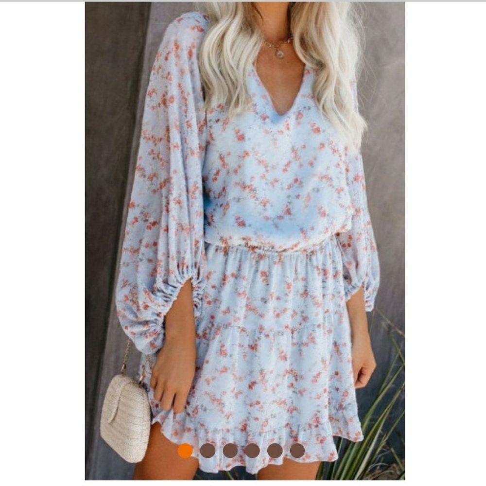1LEFT!⚡SALE ⚡BABYBLUES FLORAL BOHO DRESS  M-XL